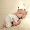 Picture of Newborn Baby Bunny Rabbit Crochet Knitted Photography Props Newborn Baby Outfits Diaper Costume (Milky white A)