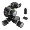 Picture of NEEWER 3 Way Geared Tripod Head with 360° Pan Arca Type QR Plate, Millimeter Micro Adjustment, Aluminum Alloy 3 Axis Pan Tilt Head with Quick Switch Large & Fine Dual Modes, Max Load 13.2lb/6kg, TH16