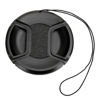 Picture of BOWONG Universal Center Pinch Snap-on Front Lens Cap 40.5mm 46mm 49mm 52mm 55mm 58mm 62mm 67mm 72mm 77mm 82mm For Canon Nikon Sony Pentax Olympus Fuji Camera with String (67mm)