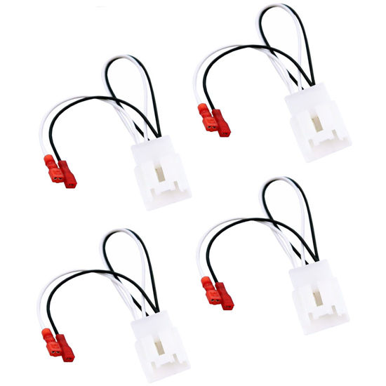 Picture of SINGWAYS 72-5602 Car Replacement Door Speaker Wiring Harness Plug Connector for 2011-2021 Ford F-150 Fusion Escape Focus Bronco Mustang Mondeo MK4 Mazda 2 3 6 CX5 Cable Plug Speakers Harness - 4 PCS