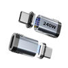 Picture of Tciogrxp 240W USB C Magnetic Adapter, (2 Pack 2 Plugs) Magnetic USB C Adapter Right Angle 24Pin, USB4 40Gbps 8K 60Hz for Thunderbolt 3/4, MacBook Pro/Air,Steam Deck, PS5