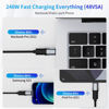 Picture of Tciogrxp 240W USB C Magnetic Adapter, (2 Pack 2 Plugs) Magnetic USB C Adapter Right Angle 24Pin, USB4 40Gbps 8K 60Hz for Thunderbolt 3/4, MacBook Pro/Air,Steam Deck, PS5