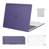 Picture of MOSISO Compatible with MacBook Air 13 inch Case 2022, 2021-2018 Release A2337 M1 A2179 A1932, Plastic Hard Shell&Keyboard Cover&Screen Film&Storage Bag for MacBook Air 13.3 inch Case, Imperial Purple