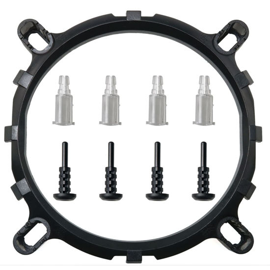 Picture of DGZZI CPU Radiators Holder, Heatsink Cooler Mounting Bracket Screws Replacement for Socket Intel LGA 775 1366 115X