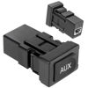 Picture of Aux Port Replacement - Compatible with 2005-2012 Toyota Prius Yaris FJ Cruiser Lexus ES350 LS460 - Replaces 86190-06010 86190-53010 - Auxiliary Input Adapter Aux Jack Aux Input Car Stereo Jack
