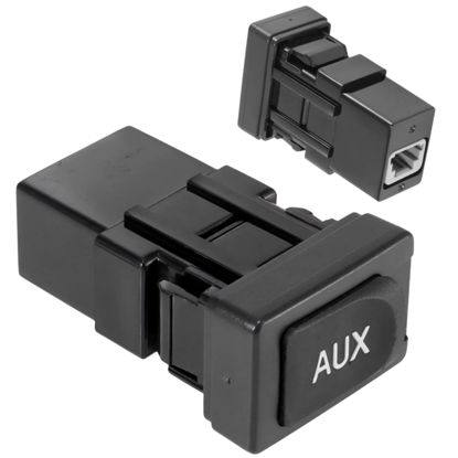 Picture of Aux Port Replacement - Compatible with 2005-2012 Toyota Prius Yaris FJ Cruiser Lexus ES350 LS460 - Replaces 86190-06010 86190-53010 - Auxiliary Input Adapter Aux Jack Aux Input Car Stereo Jack