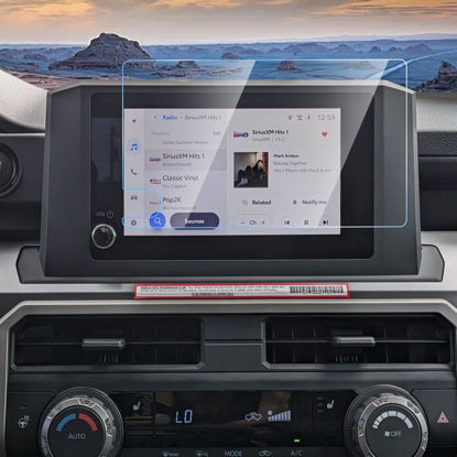 Picture of Carwiner Screen Protector Compatible with 2024 Toyota Tacoma SR /SR5/TRD PreRunner Display Accessories，8 inch HD Tempered Glass Navigation Touch Screen Film