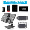 Picture of AboveTEK Business Kiosk Aluminum Tablet iPad Stand, 360° Swivel Tablet & Phone Holders for Any 4"-15.6" Display Tablets/Cell Phones/Portable Monitor, Sturdy for Store POS Office (Grey)