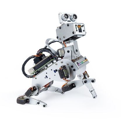 Picture of SunFounder PiDog AI Robot Dog Kit for Raspberry Pi 4/3B+/3B/Zero 2W, ChatGPT-4o Enabled with Voice Command & Video Recognition, App Control, FPV, 12 Servos, Gyroscope, Camera, Mic (RPI NOT Included)