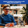Picture of SunFounder PiDog AI Robot Dog Kit for Raspberry Pi 4/3B+/3B/Zero 2W, ChatGPT-4o Enabled with Voice Command & Video Recognition, App Control, FPV, 12 Servos, Gyroscope, Camera, Mic (RPI NOT Included)