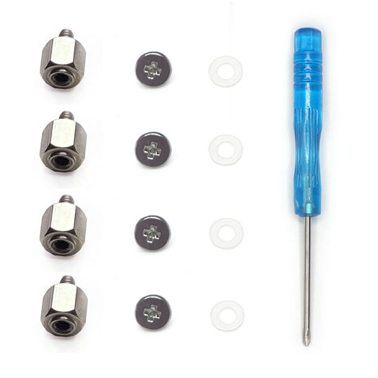 Picture of Awxlumv M.2 Screws Kit, NVMe Screw M.2, Screw M2 SSD Mounting Set Standoff + Screws with Screwdriver Compatible ASUS Motherboard Computer and Work for Laptop Notebook