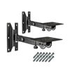 Picture of BIGalleons SPS-508 Speaker Wall Mount Stand, Rotatable Angle, Adjustable Swivel Tilt Speaker Mount Bracket, Home Surround Sound System 100 lbs Capacity (2 Packs, Black)