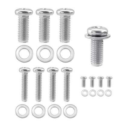 Picture of Quacc Universal TV Mounting Hardware Kit 24 PCS M4 M6 M8 Stainless Steel Screws Washers for VESA Wall Mount TV and Monitor Bracket Fixing