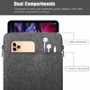 Picture of TiMOVO 9-11" Tablet Sleeve Bag for iPad 10th Gen. 10.9",iPad 9th/8th/7th Gen. 10.2",iPad Air 11/Air 5th/4th Gen. 10.9",Galaxy Tab A9+/A9 Plus 11",Protective Bag Fit Smart Keyboard, Dark Gray