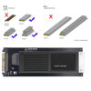 Picture of xiwai SSD Converter U.2 SFF-8639 Host to PCI-E Ruler 1U GEN-Z EDSFF 9.5mm 15mm 25mm Short SSD E1.S with Heat Sink PM9A3 PM9D3 P5801X Carrier Adapter