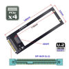 Picture of xiwai SSD Converter U.2 SFF-8639 Host to PCI-E Ruler 1U GEN-Z EDSFF 9.5mm 15mm 25mm Short SSD E1.S with Heat Sink PM9A3 PM9D3 P5801X Carrier Adapter