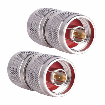 Picture of XRDS -RF N Male Connector N-Type Male to N-Type Male Adapter Coax Connectors RF Coaxial Cable Pack of 2 (NOT for TV)