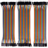 Picture of 120pcs Multicolored Dupont Wire 40pin Male to Female, 40pin Male to Male, 40pin Female to Female Breadboard Jumper Ribbon Cables Kit Compatible with Arduino Projects