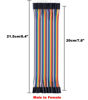 Picture of 120pcs Multicolored Dupont Wire 40pin Male to Female, 40pin Male to Male, 40pin Female to Female Breadboard Jumper Ribbon Cables Kit Compatible with Arduino Projects