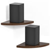 Picture of Corner Speaker Shelf for Small Speaker Wall Mount, Wooden Floating Shelves for Samsung, Sony, Bose, LG, JBL Bluetooth Speaker Mounts - Floating Corner Shelf for Most of Satellite Speakers, Set of 2