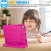 Picture of SUPLIK Kids Case for iPad 5th/6th Generation (9.7 inch, 2017/2018), iPad Air 1 & Air 2 & Pro 9.7 Case with Screen Protector, Durable Shockproof Protective Cover with Handle Stand, Pink