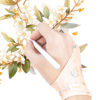 Picture of Spaseeba Artist Drawing Glove Art Two-Finger Glove Animal Print for Drawing Tablet/Pen Display/iPad for Right and Left Hand,M Yellow Color