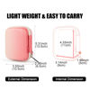 Picture of Cwatcun Digital Camera Case, Small Camera Pouch Carrying & Protective Case for AbergBest 2.7" LCD Kodak Pixpro/Canon PowerShot ELPH 180/190 / DSCW830 Travel Cameras, Waterproof Shockproof Case, Pink