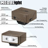 Picture of MEDALight F1 Mini Camera Flash Camera Flash Speedlite for Ricoh (GR3/GR3X,etc.) Fuji/Sony/Nikon/Canon,Digital Film Cameras,Portable Mini hot Shoe Flashlight for DSLR Cameras.(Brown Rosegold)