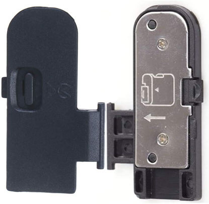 Picture of Dromirow Battery Door Cover Lid Cap Replacement Repair Part for Repair Nikon D5100SLR Digital Camera Repair Part (2pcs)
