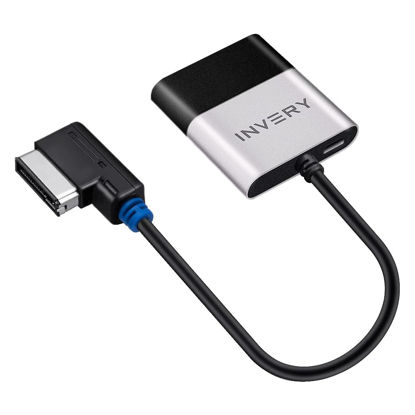 Picture of INVERY Airdual Bluetooth 5.0 aptX-HD Car Adapter Compatible for Audi MMI 3G AMI Music Interface,Audi Symphony,Audi Concert,Mercedes Media Interface and Volkswagen MDI Interface