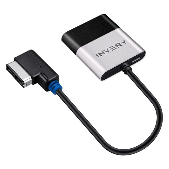 Picture of INVERY Airdual Bluetooth 5.0 aptX-HD Car Adapter Compatible for Audi MMI 3G AMI Music Interface,Audi Symphony,Audi Concert,Mercedes Media Interface and Volkswagen MDI Interface