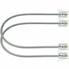 Picture of NECABLES 2Pack 8 Inch Short Phone Cord Short Telephone Cord Short Phone Line Cord RJ11 6P4C Male to Male for Landline