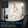 Picture of ALTSON 2 Packs Video Light Kit, LED Studio Light, 2700-6500K Dimmable Photography Lighting Kit with Tripod Stand&Phone Holder, 12" Rotating Streaming Light for Video Recording, Game Streaming, YouTube