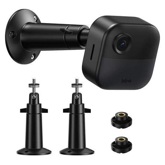 Picture of Blink Outdoor Camera Mount 2 Pack, Compatible with Blink Outdoor (4th & 3rd Gen)/Ring Stick Up/Eufy/Wyze/Alro Security Camera Holder, 360 Degree Adjustable Bracket, Black