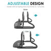 Picture of LOTEYIKE Aluminum Vertical Laptop Stand, MacBook Pro Laptop Vertical Stand Dock Holder with Adjustable Slot Fits All Laptops Notebook Tablets MacBook Air- Save Space & Improve Airflow, Grey