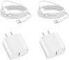 Picture of Fast Charging for iPhone 16 Charger,2Pack 20W USB C Wall Charger Plug Block with Type C Charging Woven Cable for iPhone 16/16 Plus/15 Pro/15 Pro Max/iPad Pro 12.9/iPad Pro 11/iPad Air 5/iPad 10/Mini 6