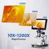 Picture of TOMLOV DM9 Pro 7" HDMI Digital Microscope 1200X with IPS Screen, 16MP Coin Microscope Magnifier for Entire Coin View, 1080P LCD Soldering Microscope for Adult with 10 LED Lights, PC/TV View, 32GB