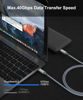 Picture of Thunderbolt 3.0 Cable 3.3ft, USB C to USB C Supports 40Gbps Data Transfer 100W 5A Charging USB C Thunderbolt Cable Compatible with iPhone 15/Plus/Pro Max, MacBooks, iPad Air 4, Pro 2020, Hub, Docking