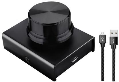 Picture of USB Volume Control Multimedia Controller Knob PC Volume Control Knob Speaker Audio Multimedia Volume Remote Control Adjuster with One Key Mute Function Support Win7/8/10/XP/Mac/Vista/Android/iOS