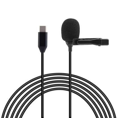 Picture of JCMOYUTY Lavalier Mic for Insta360 X4 / X3 / ONE X2 Action Camera Clip on External Mike Accessory 5ft