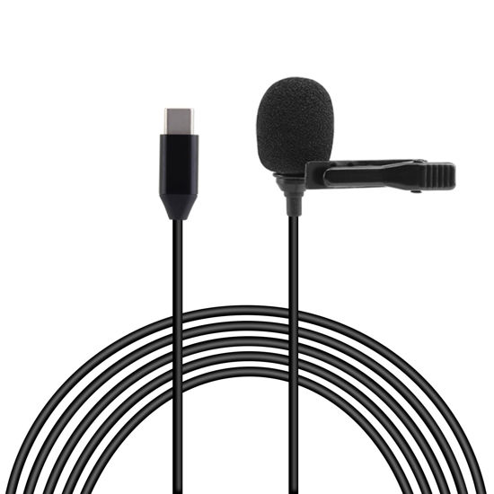 Picture of JCMOYUTY Lavalier Mic for Insta360 X4 / X3 / ONE X2 Action Camera Clip on External Mike Accessory 5ft