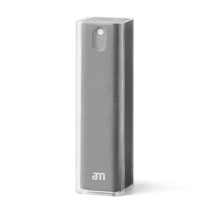 Picture of AM x (Grey) Screen Cleaner, All-in-One - Computer, Phone, ipad, Laptop and car Screen Cleaner, Refillable Cleaning Spray Portable and Eco-Friendly, 10.5 ml.