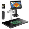 Picture of TOMLOV 4K Autofocus Microscope TM4K-AF Max, 10.1" HDMI Digital Microscope with Spin Flex Arm, Micro Soldering Microscope for Electronics Repair, 52MP Error Coin Microscope Full View, Ring Light, 64G