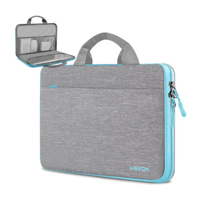 Picture of Hseok Laptop Sleeve 13-14 Inch Briefcase Compatible with MacBook Pro 14 inch 2021 M1 Pro/M1 Max A2442 and All Model of 13.3 Inch MacBook Air/Pro, XPS 13, Most Popular 13"-13.5" Notebooks,L01G02