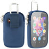 Picture of TXEsign MP3 & MP4 Player Carry Case Bag with Clear Window Travel Carrying Case for 4" Touch Screen MP3 MP4 Player Case Storage Bag with Inner Pocket for Earphones, USB Cable, Memory Card (Royal Blue)