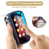 Picture of TXEsign MP3 & MP4 Player Carry Case Bag with Clear Window Travel Carrying Case for 4" Touch Screen MP3 MP4 Player Case Storage Bag with Inner Pocket for Earphones, USB Cable, Memory Card (Royal Blue)