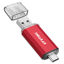 Picture of THKAILAR USB C Flash Drive 256GB, USB Flash Drive with Type C and Type A 3.1 Port Compatiable with Android Phone, MacBook Pro, PC(Red)
