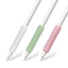 Picture of KELIFANG [3 Pack] Silicone Grip Holder Protective Sleeve Cover Case Accessories Compatible with Apple Pencil 1st and 2nd Generation (Pink, White, Green)
