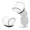 Picture of Cosmos 2 Pcs Camera Bounce Flash Diffuser Cover Speedlite Soft Diffuser Cap Mini Flash Sleeves for Camera Speedlight Flash Compatible with Most DSLR Camera Flash Bounce Flash Reflector
