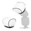 Picture of Cosmos 2 Pcs Camera Bounce Flash Diffuser Cover Speedlite Soft Diffuser Cap Mini Flash Sleeves for Camera Speedlight Flash Compatible with Most DSLR Camera Flash Bounce Flash Reflector